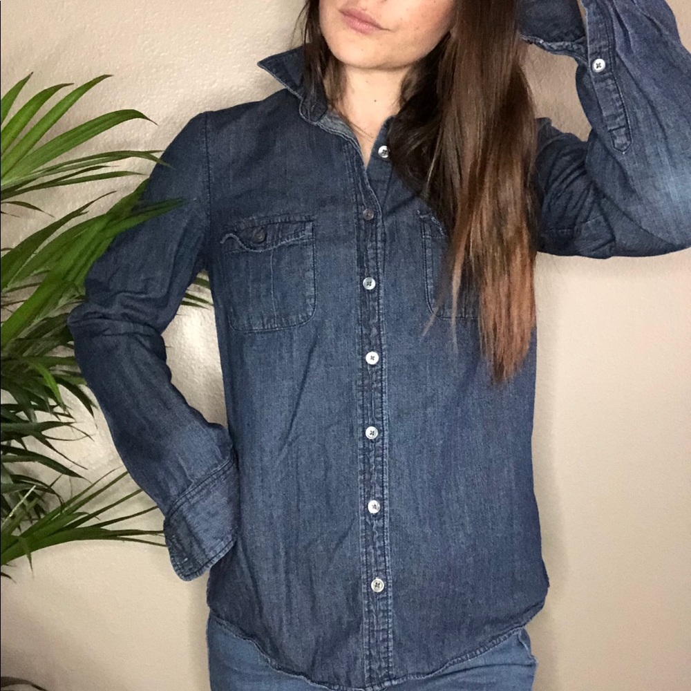 J.Crew denim button up.